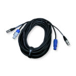 4x PD Connex CX06-10 Combi Locking Power and 3-Pin DMX Cable – 10m