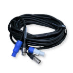 4x PD Connex CX06-10 Combi Locking Power and 3-Pin DMX Cable – 10m