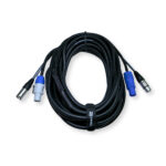 4x PD Connex CX06-10 Combi Locking Power and 3-Pin DMX Cable – 10m