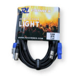 4x PD Connex CX06-10 Combi Locking Power and 3-Pin DMX Cable – 10m