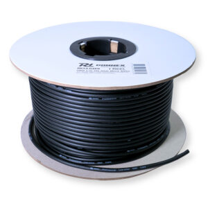 PD Connex RX52 2 Core 4mm DMX Cable Wire Reel – Black 100m