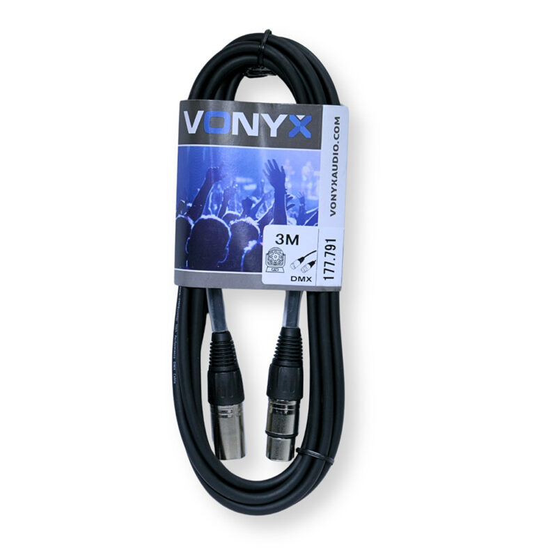 2x PD Connex CX350-3 AES Digital Audio & DMX XLR Cable  – 110-Ohm 3m