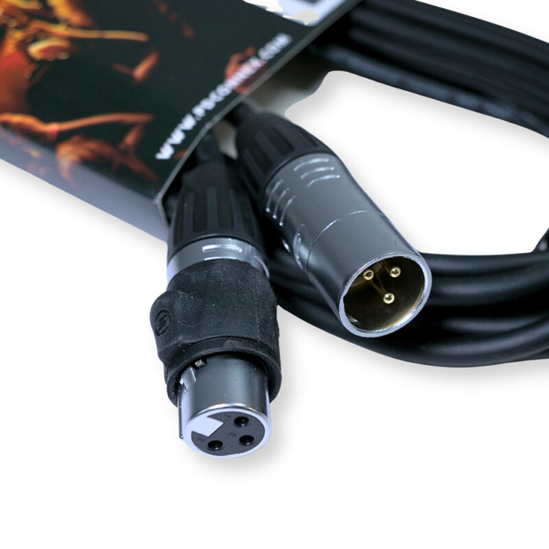 2x PD Connex CX104-6 Outdooor IP65 3-Pin DMX Lighting Cable – 6m