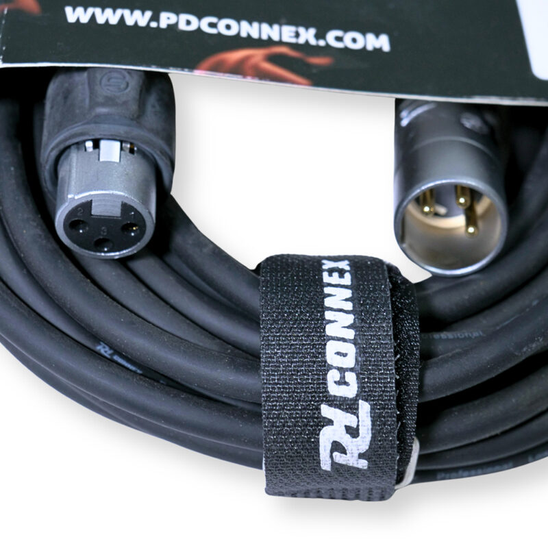 2x PD Connex CX104-12 Outdooor IP65 3-Pin DMX Lighting Cable – 12m