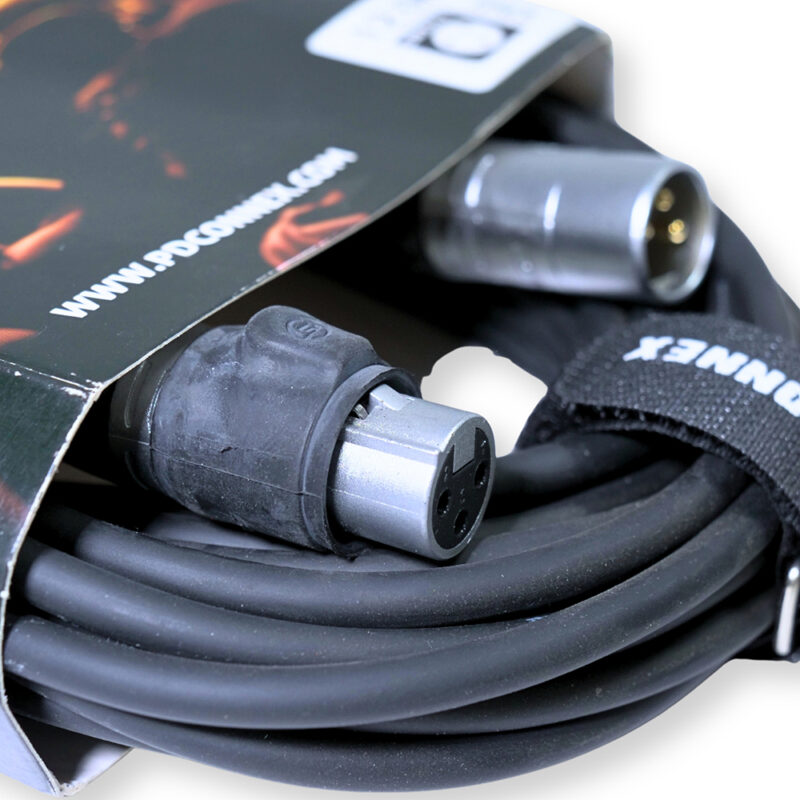 2x PD Connex CX104-12 Outdooor IP65 3-Pin DMX Lighting Cable – 12m