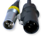 2x PD Connex CX07-2 Combi Locking Power TR and 3-Pin DMX Cable – 2m