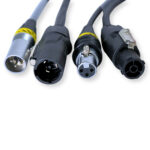2x PD Connex CX07-2 Combi Locking Power TR and 3-Pin DMX Cable – 2m