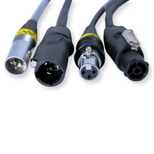 PD Connex CX07-2 Combi Locking Power TR and 3-Pin DMX Cable – 2m