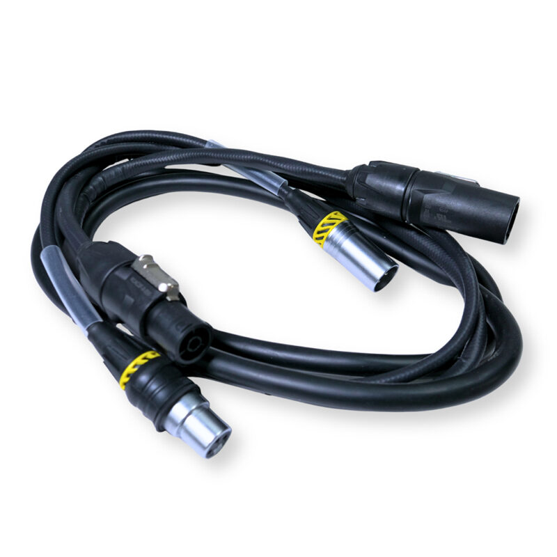 PD Connex CX07-2 Combi Locking Power TR and 3-Pin DMX Cable – 2m PD Connex CX07-2 Combi Locking Power TR and 3-Pin DMX Cable – 2m