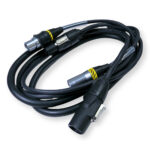 2x PD Connex CX07-2 Combi Locking Power TR and 3-Pin DMX Cable – 2m