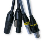 2x PD Connex CX07-2 Combi Locking Power TR and 3-Pin DMX Cable – 2m