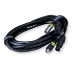 4x PD Connex CX07-5 Combi Locking Power TR and 3-Pin DMX Cable – 5m