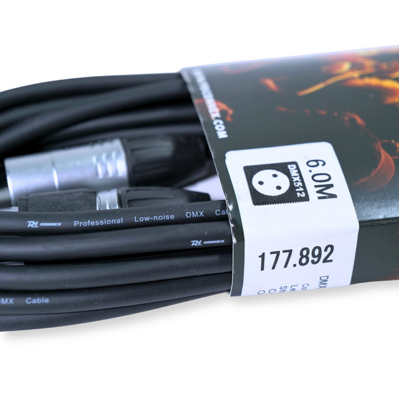 2x PD Connex CX109-6 Outdooor IP65 5-Pin DMX Lighting Cable – 6m