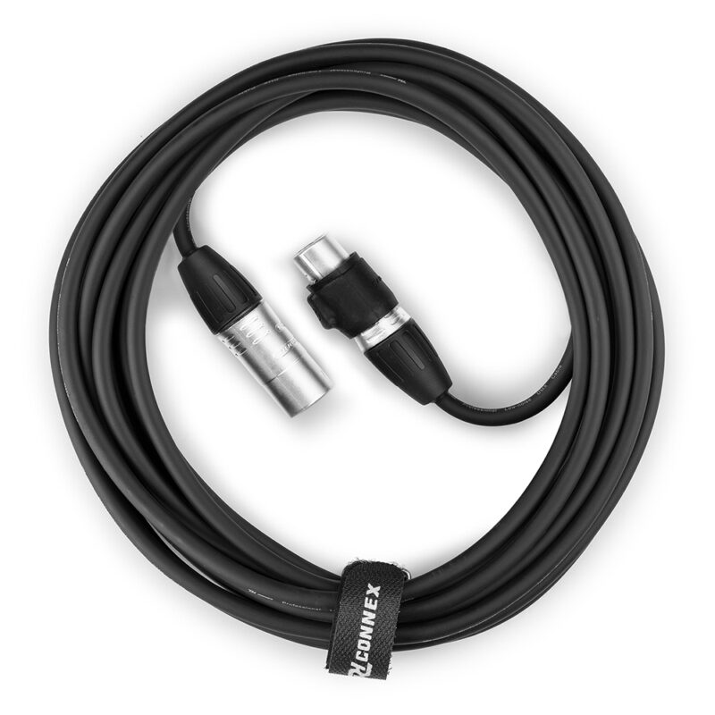 2x PD Connex CX109-6 Outdooor IP65 5-Pin DMX Lighting Cable – 6m