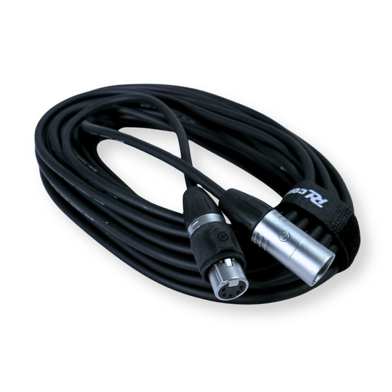 2x PD Connex CX109-12 Outdooor IP65 5-Pin DMX Lighting Cable – 12m