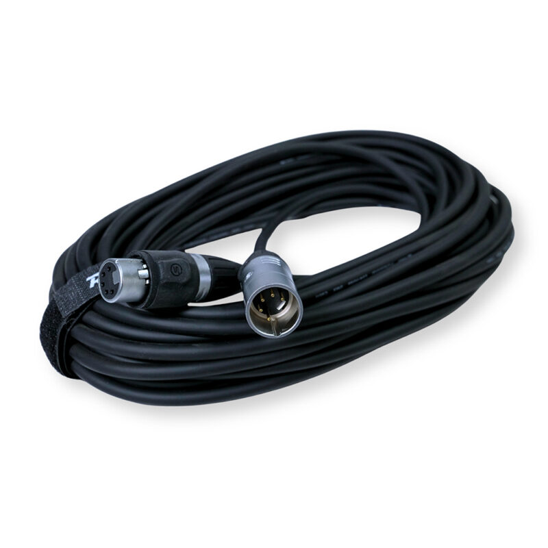 2x PD Connex CX109-12 Outdooor IP65 5-Pin DMX Lighting Cable – 12m