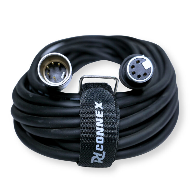 2x PD Connex CX109-12 Outdooor IP65 5-Pin DMX Lighting Cable – 12m