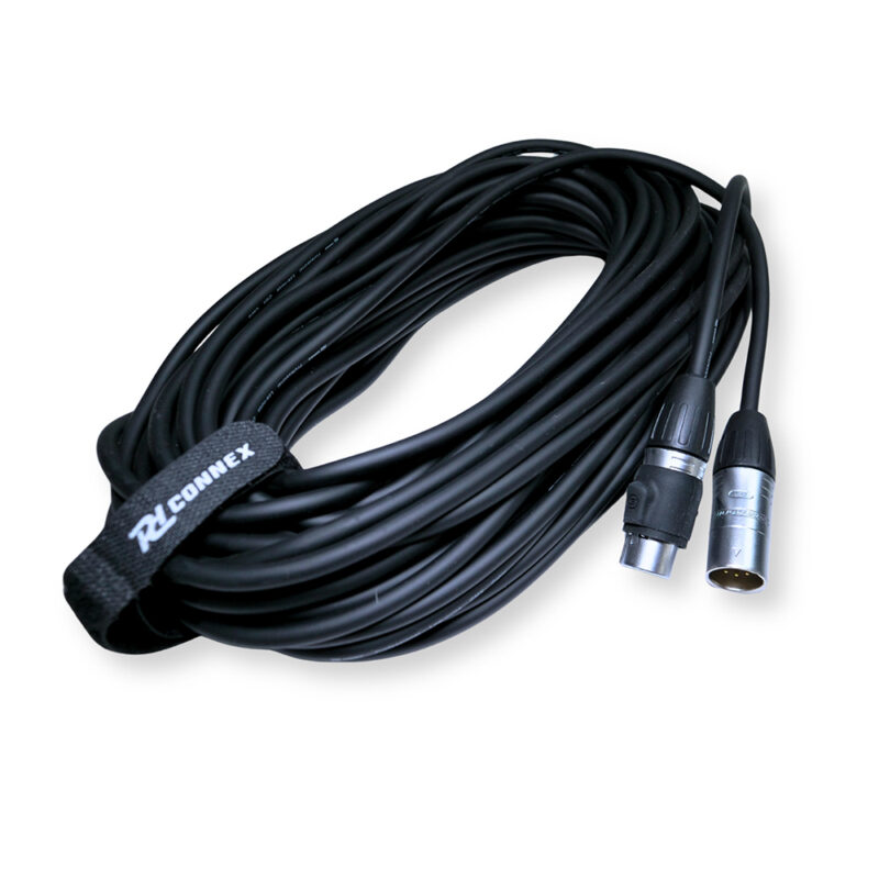 2x PD Connex CX109-20 Outdooor IP65 5-Pin DMX Lighting Cable – 20m