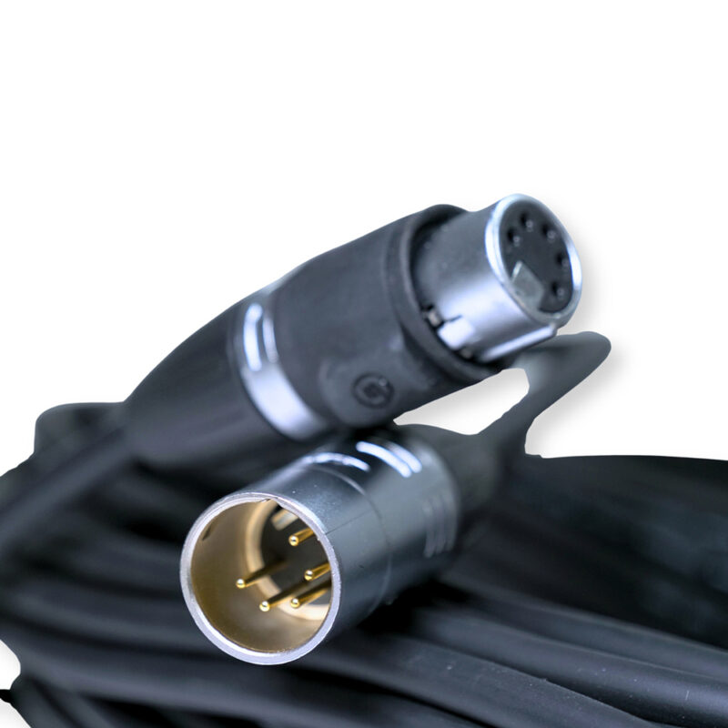 2x PD Connex CX109-20 Outdooor IP65 5-Pin DMX Lighting Cable – 20m