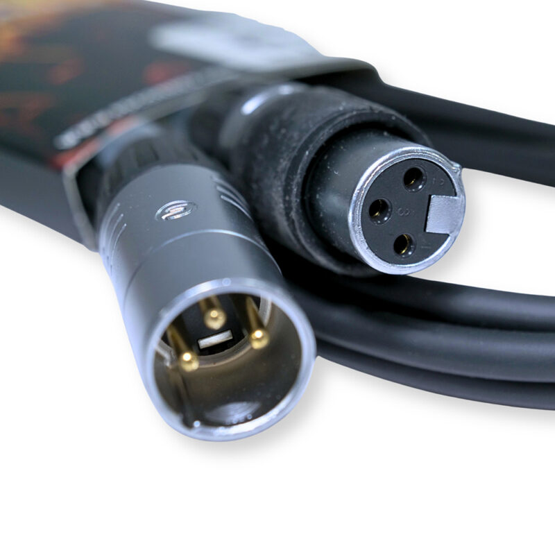 2x PD Connex CX104-3 Outdooor IP65 3-Pin DMX Lighting Cable – 3m