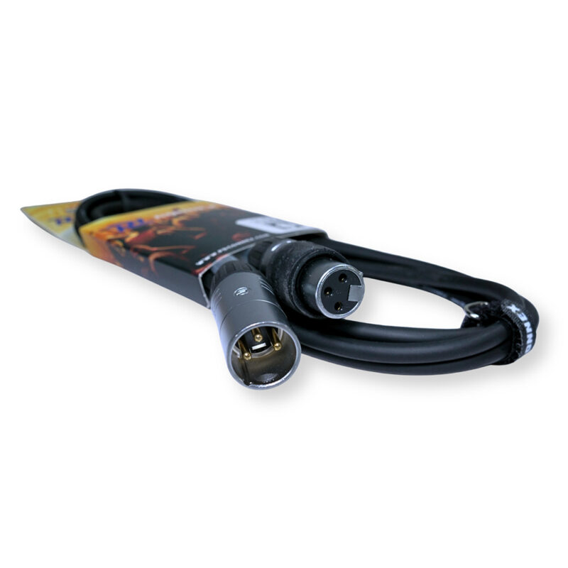2x PD Connex CX104-3 Outdooor IP65 3-Pin DMX Lighting Cable – 3m