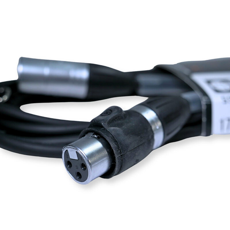 2x PD Connex CX104-3 Outdooor IP65 3-Pin DMX Lighting Cable – 3m