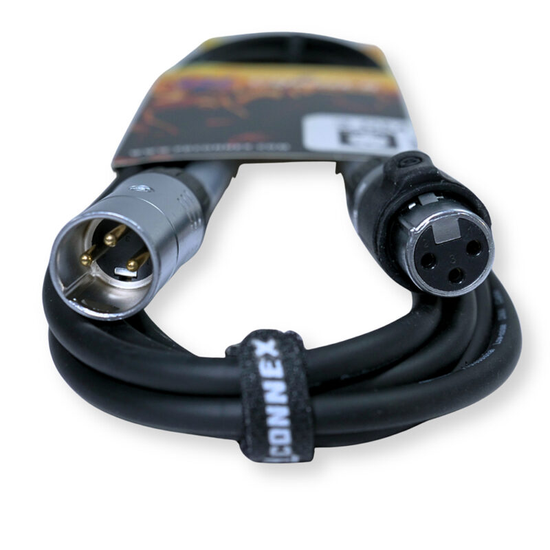 2x PD Connex CX104-3 Outdooor IP65 3-Pin DMX Lighting Cable – 3m