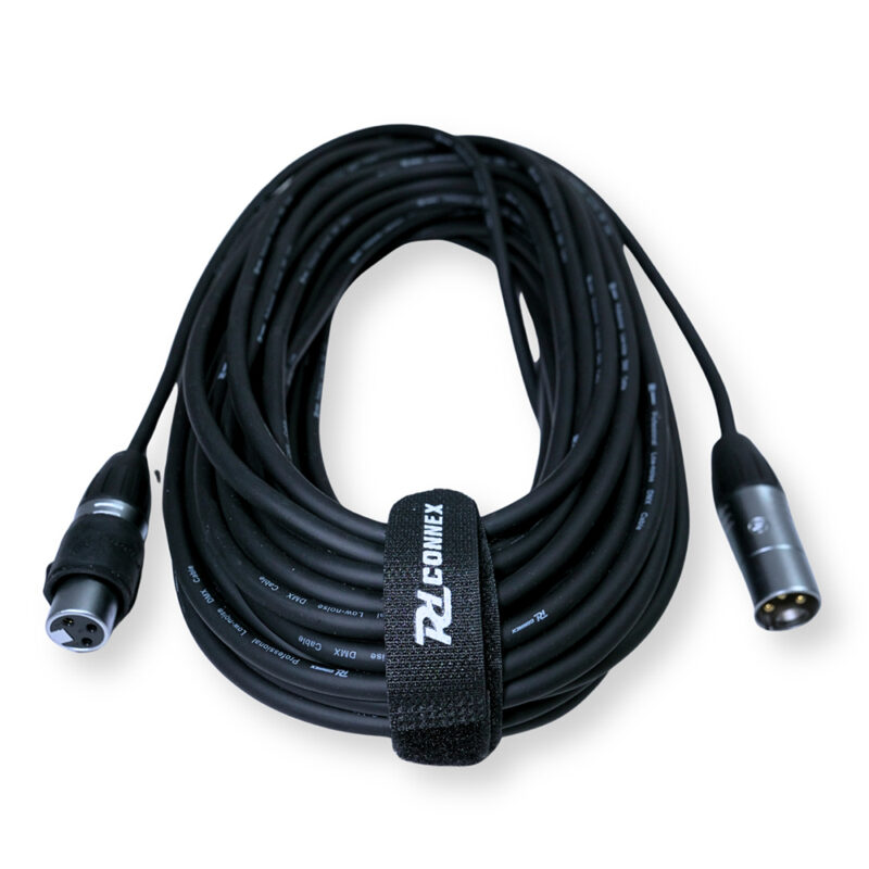 2x PD Connex CX104-20 Outdooor IP65 3-Pin DMX Lighting Cable – 20m