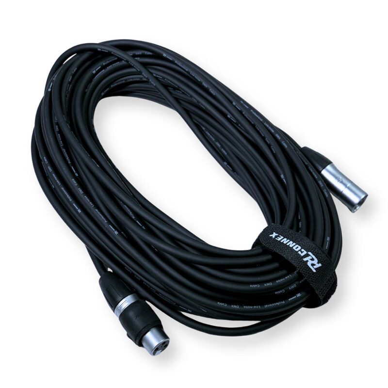 2x PD Connex CX104-20 Outdooor IP65 3-Pin DMX Lighting Cable – 20m