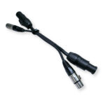 2x PD Connex CX07-0.35 Combi TR Power and 3-Pin DMX Cable – 0.35m