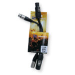 2x PD Connex CX07-0.35 Combi TR Power and 3-Pin DMX Cable – 0.35m