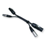 2x PD Connex CX07-0.35 Combi TR Power and 3-Pin DMX Cable – 0.35m
