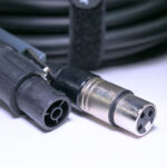 2x PD Connex CX07-10 Combi Locking Power TR and 3-Pin DMX Cable – 10m