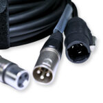 2x PD Connex CX07-10 Combi Locking Power TR and 3-Pin DMX Cable – 10m