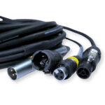 2x PD Connex CX07-15 Combi Locking Power TR and 3-Pin DMX Cable – 15m