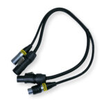 2x PD Connex CX13-0.50 Combi TR Power and 5-Pin DMX Cable – 0.5m