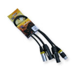 2x PD Connex CX13-0.50 Combi TR Power and 5-Pin DMX Cable – 0.5m