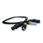 2x PD Connex CX13-0.50 Combi TR Power and 5-Pin DMX Cable – 0.5m
