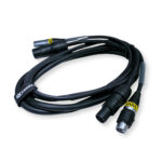 2x PD Connex CX13-2 Combi Locking Power TR and 5-Pin DMX Cable – 2m