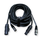 2x PD Connex CX13-15 Combi Locking Power TR and 5-Pin DMX Cable – 15m