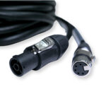 2x PD Connex CX13-15 Combi Locking Power TR and 5-Pin DMX Cable – 15m