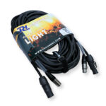 2x PD Connex CX13-15 Combi Locking Power TR and 5-Pin DMX Cable – 15m