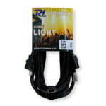 PD Connex CX09-5 Combi IEC Male/Female Power & 3-Pin DMX Cable – 5m