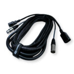 PD Connex CX09-5 Combi IEC Male/Female Power & 3-Pin DMX Cable – 5m