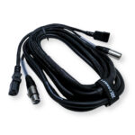 PD Connex CX09-5 Combi IEC Male/Female Power & 3-Pin DMX Cable – 5m