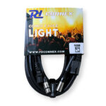 PD Connex CX09-10 Combi IEC Male/Female Power & 3-Pin DMX Cable – 10m