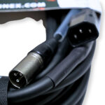 PD Connex CX09-10 Combi IEC Male/Female Power & 3-Pin DMX Cable – 10m