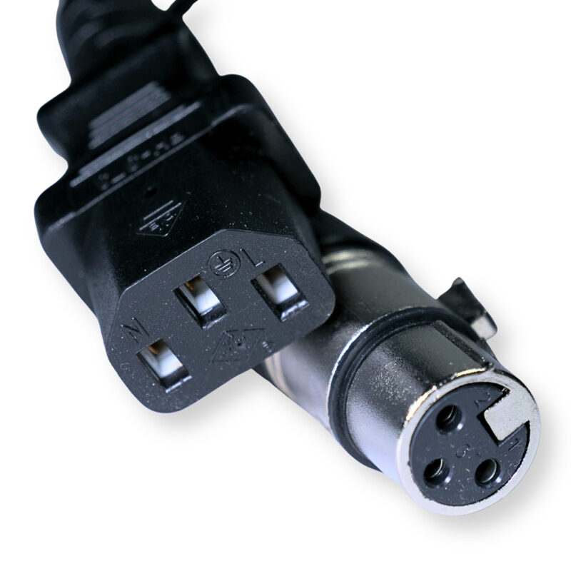 PD Connex CX09-15 Combi IEC Male/Female Power & 3-Pin DMX Cable – 15m