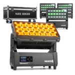 4x BeamZ Pro NUKE4 Motorised Strobe Beam Outdoor Light with Flightcase