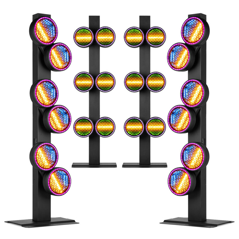 4x BeamZ RB640 Motorised Retro Stage Blinder Effects Tower 6x 40W LED 4x BeamZ RB640 Motorised Retro Stage Blinder Effects Tower 6x 40W LED